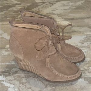 Lucky Brand Suede Ankle Boots